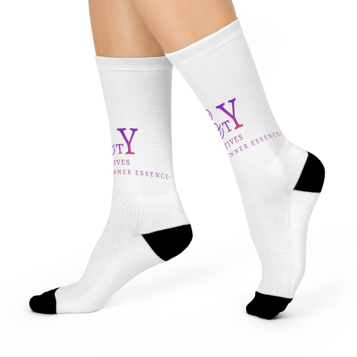 Crew Socks - Cushioned DTG Print, One-Size, Comfortable Fit, Premium Material, Heel-to-Toe Cushioning